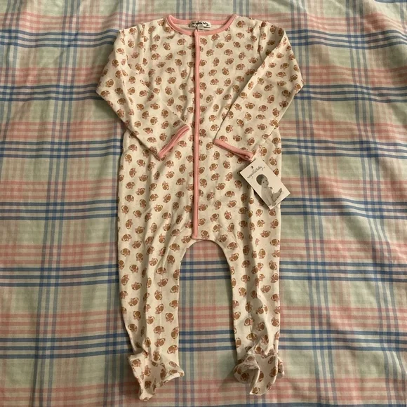 Magnolia Baby Footie Tiny Football 12 months NWT - Picture 1 of 4